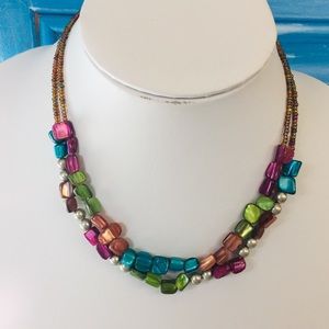 💰3/$15 Multi Color Shell Necklace M46